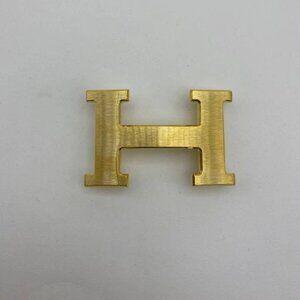 38mm H Herme Belt Buckle Gold Brushed Constance